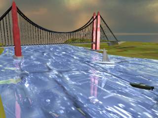 Simple, but cool. Simulated reflections, and an intricate bridge design.Only 62k